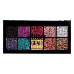 NEW NYX Glitter Goals Eyeshadow Cream Pro 10 Color Palette, Unsused, UnSwatched